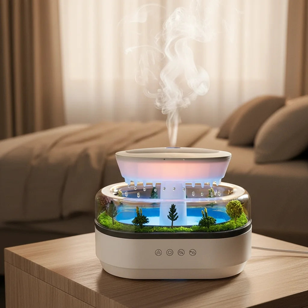 Raindrop Scene Ultrasonic Humidifier