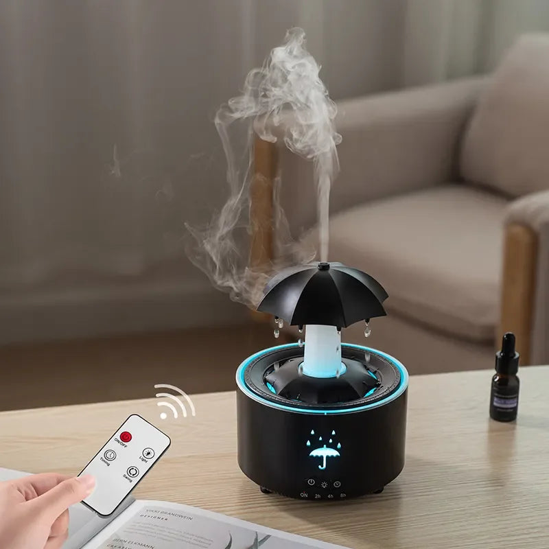 Rotating Umbrella Rain Drop Aroma Diffuser