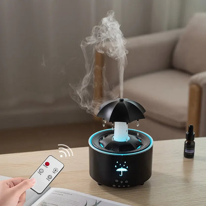 Rotating Umbrella Rain Drop Aroma Diffuser