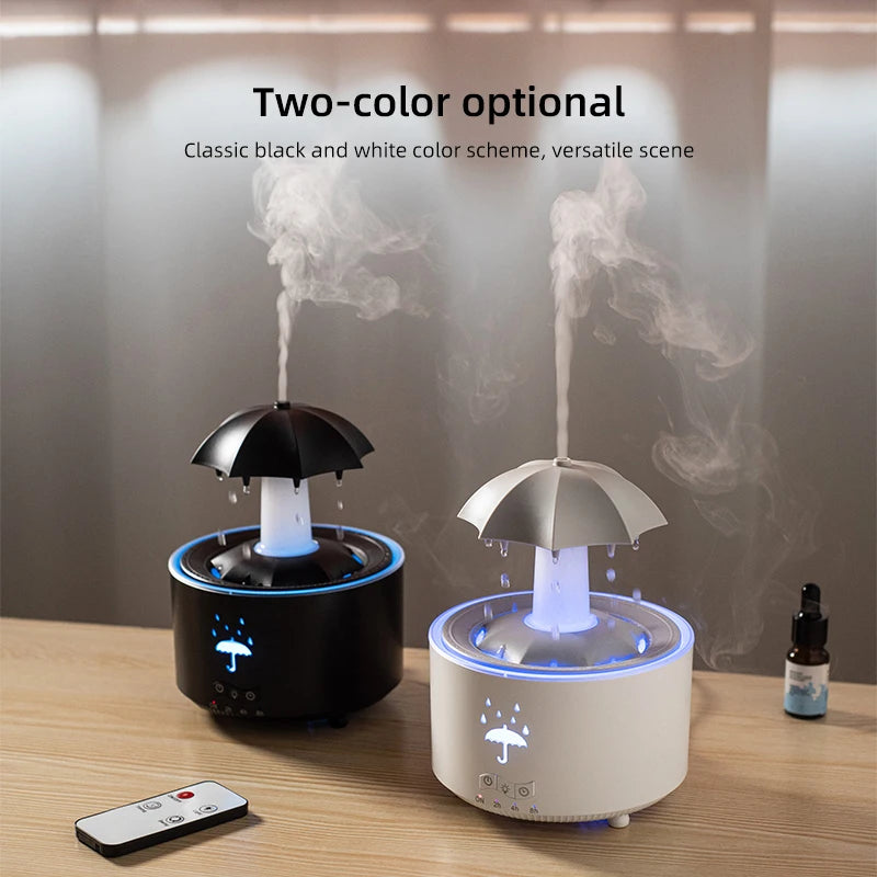 Rotating Umbrella Rain Drop Aroma Diffuser