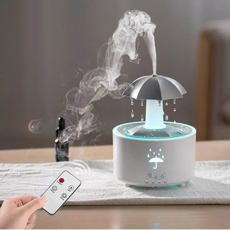 Rotating Umbrella Rain Drop Aroma Diffuser